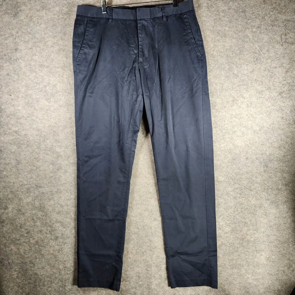 BONOBOS Weekday‎ Warrior Monday Athletic Navy Blue Chinos Dress Pants Men 34x34